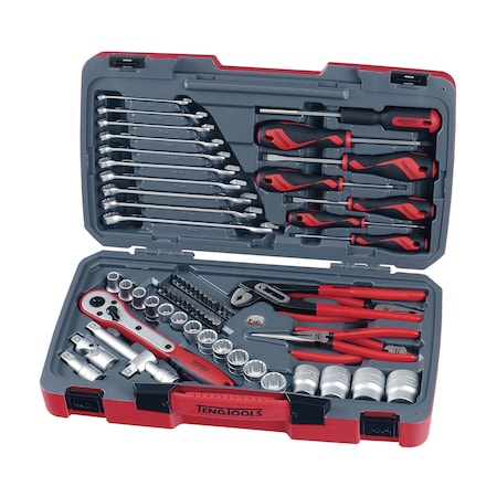 Teng Tools T1268 - 68 Piece 1/2" Drive Multi Function Tool Set T1268